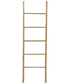 vidaXL Towel Ladder with 5 Rungs 170 cm Bamboo