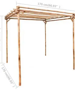 vidaXL Pergola Bamboo 170x170x220 cm