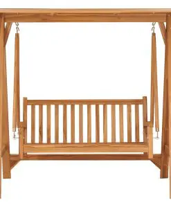 vidaXL Swing Bench 170 cm Solid Teak Wood