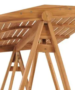 vidaXL Swing Bench 170 cm Solid Teak Wood