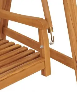 vidaXL Swing Bench 170 cm Solid Teak Wood