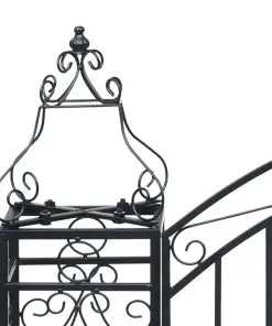 vidaXL Ornamental Garden Gate Wrought Iron 122×20.5×100 cm