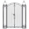 vidaXL Ornamental Garden Gate Wrought Iron 122×20.5×160 cm vidaXL Ornamental Garden Gate Wrought Iron 122×20.5×160 cm