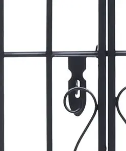 vidaXL Ornamental Garden Gate Wrought Iron 122×20.5×160 cm