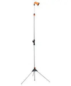 vidaXL Garden Shower with Tripod 221 cm Aluminium