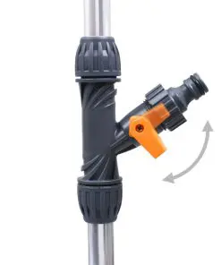 vidaXL Garden Shower with Tripod 221 cm Aluminium