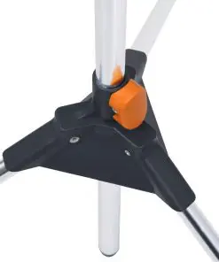 vidaXL Garden Shower with Tripod 221 cm Aluminium