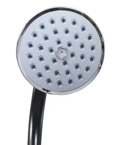 vidaXL Garden Solar Shower Black 215 cm 8 L