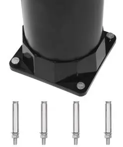 vidaXL Garden Solar Shower Black 215 cm 8 L