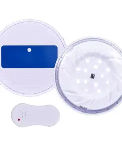 vidaXL Submersible Floating Pool LED Lamp with Remote Control White