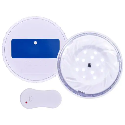 vidaXL Submersible Floating Pool LED Lamp with Remote Control White