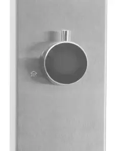 vidaXL Outdoor Shower with Tray WPC Stainless Steel