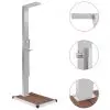 vidaXL Outdoor Shower with Tray WPC Stainless Steel vidaXL Outdoor Shower with Tray WPC Stainless Steel