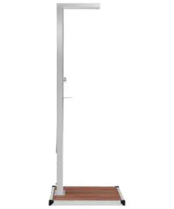 vidaXL Outdoor Shower with Tray WPC Stainless Steel