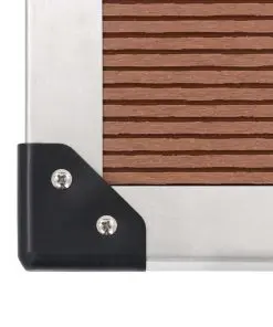 vidaXL Outdoor Shower with Tray WPC Stainless Steel