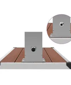 vidaXL Outdoor Shower with Tray WPC Stainless Steel