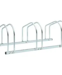 vidaXL 3-Bike Parking Floor Rack 71x33x27 cm Steel