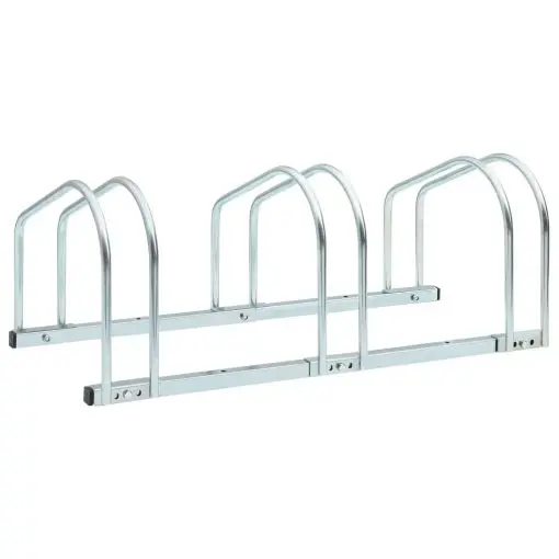 vidaXL 3-Bike Parking Floor Rack 71x33x27 cm Steel