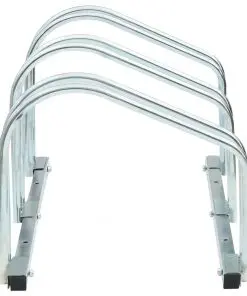 vidaXL 3-Bike Parking Floor Rack 71x33x27 cm Steel