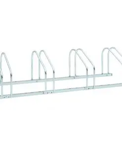 vidaXL 4-Bike Parking Floor Rack 104x33x27 cm Steel