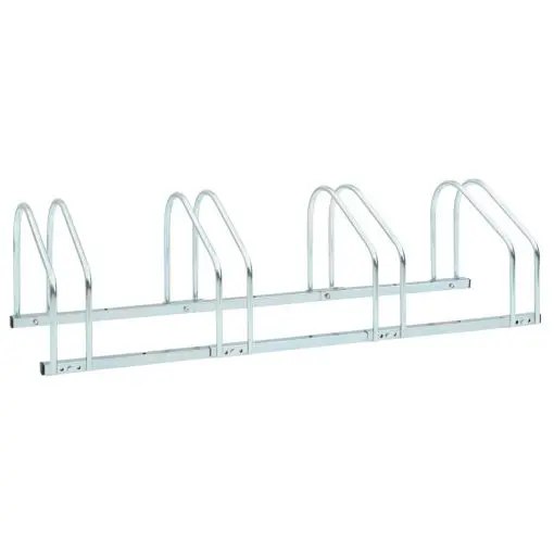 vidaXL 4-Bike Parking Floor Rack 104x33x27 cm Steel