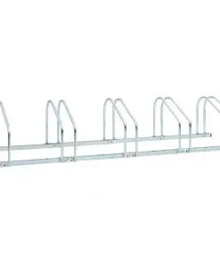 vidaXL 5-Bike Parking Floor Rack 136x33x27 cm Steel