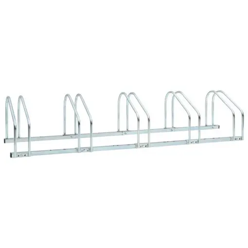 vidaXL 5-Bike Parking Floor Rack 136x33x27 cm Steel