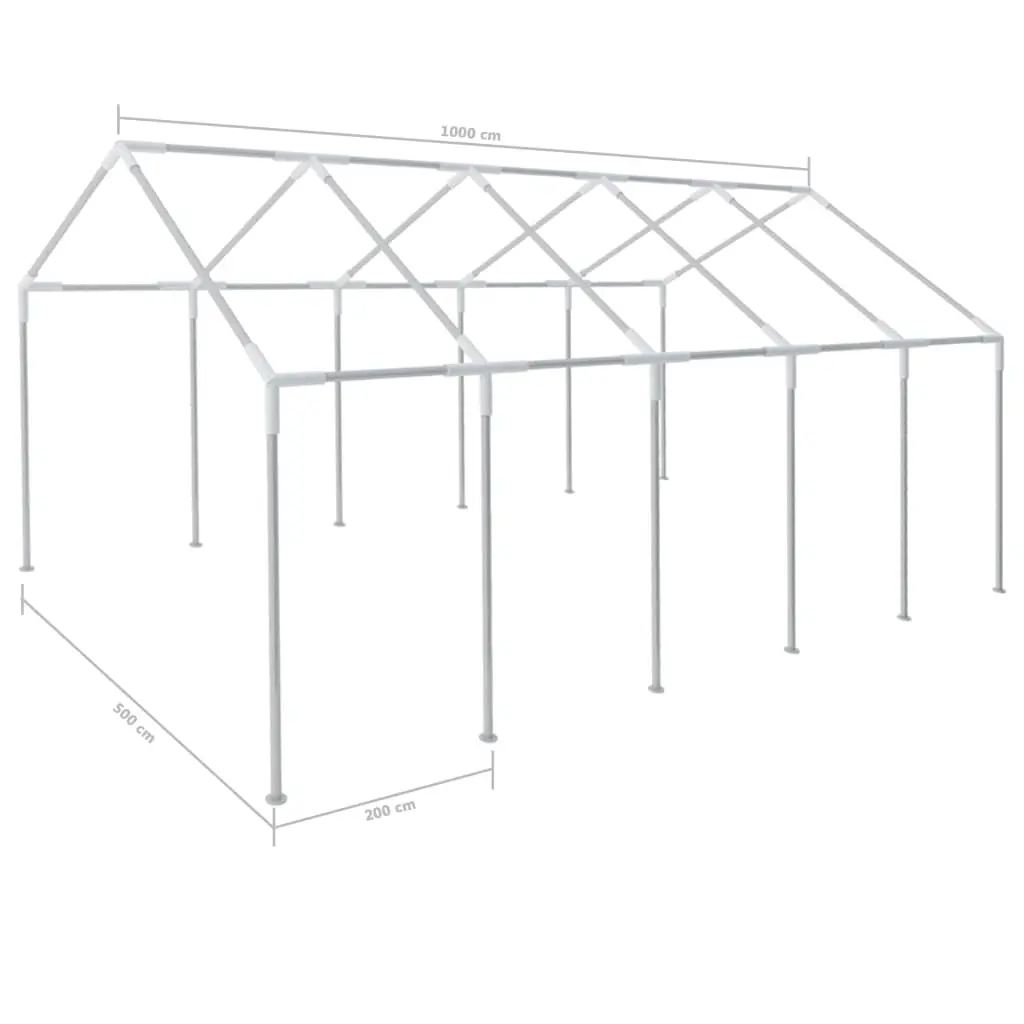 vidaXL Party Tent 10×5 m White