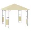 vidaXL Garden Gazebo 3x3x2.6 m Cream 160g/m²