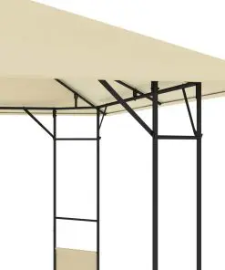 vidaXL Garden Gazebo 3x3x2.6 m Cream 160g/m²