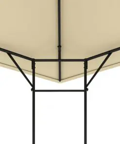 vidaXL Garden Gazebo 3x3x2.6 m Cream 160g/m²