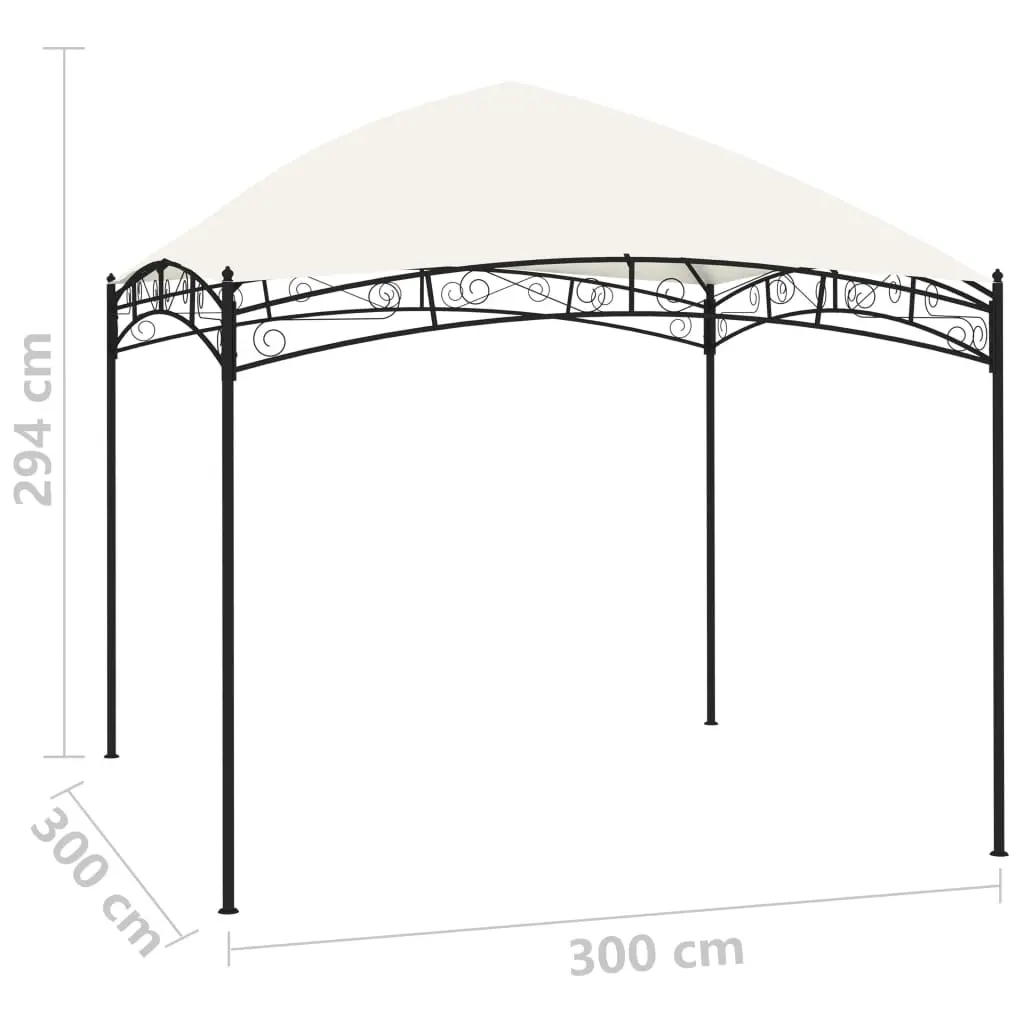 vidaXL Garden Gazebo 3×3 m Cream 180 g/m²