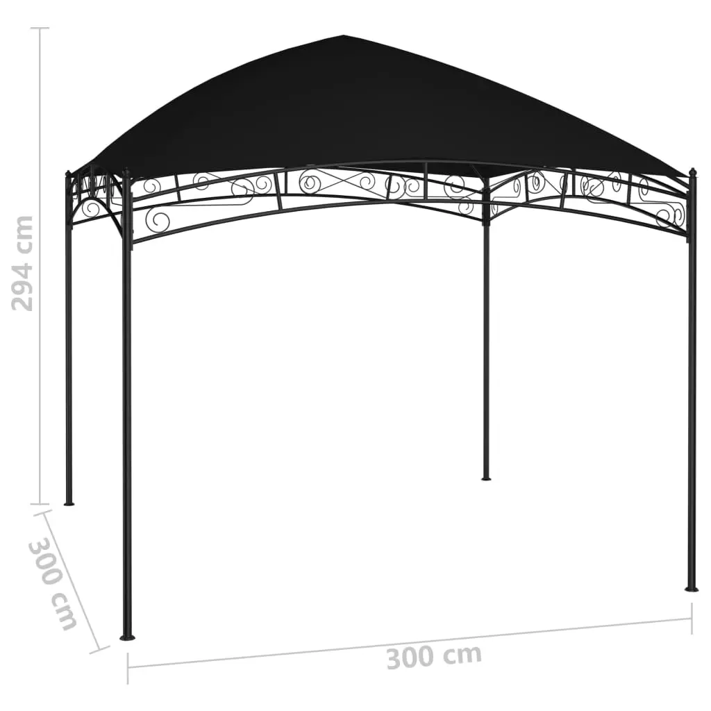 vidaXL Garden Gazebo 3×3 m Anthracite 180 g/m²