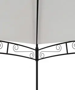 vidaXL Garden Gazebo 4×3 m Cream 180 g/m²