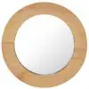 vidaXL Wall Mirror 40 cm Teak Round vidaXL Wall Mirror 40 cm Teak Round