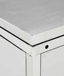 vidaXL Double Wheelie Bin Shed 240 L Stainless Steel