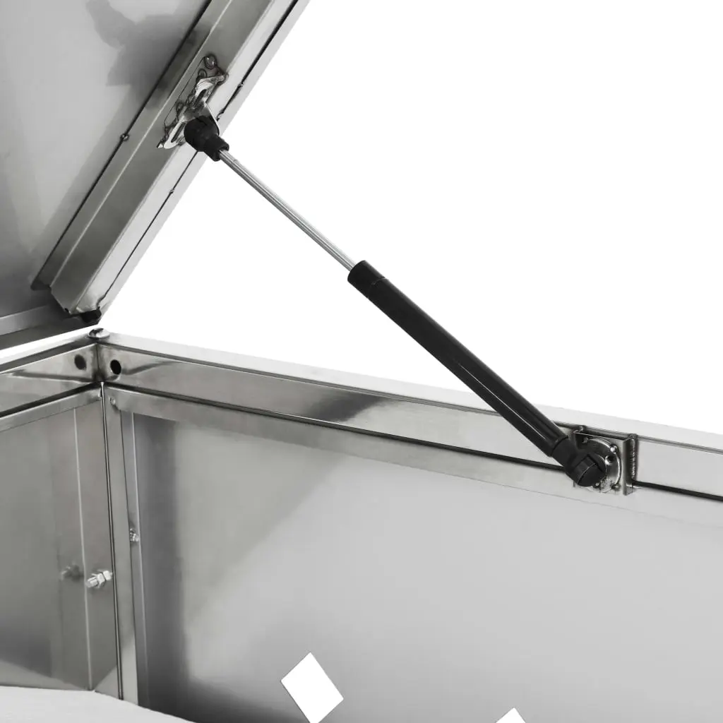 vidaXL Double Wheelie Bin Shed 240 L Stainless Steel