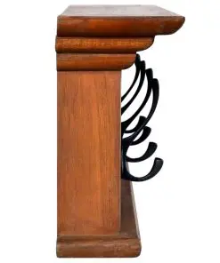 vidaXL Wall Mounted Coat Rack 70x10x20 cm Solid Teak Wood