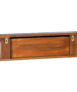 vidaXL Wall Mounted Coat Rack 70x10x20 cm Solid Teak Wood