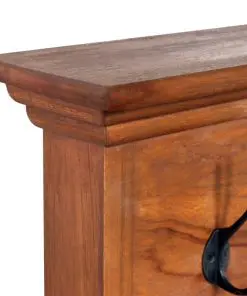 vidaXL Wall Mounted Coat Rack 70x10x20 cm Solid Teak Wood