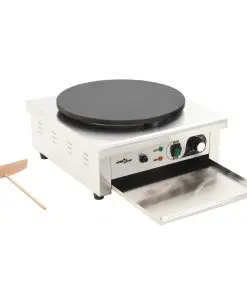 vidaXL Electric Crepe Maker with Pull-out Tray 40 cm 3000 W