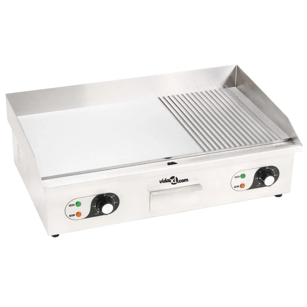 vidaXL Electric Griddle Stainless Steel 4400 W 73x51x23 cm