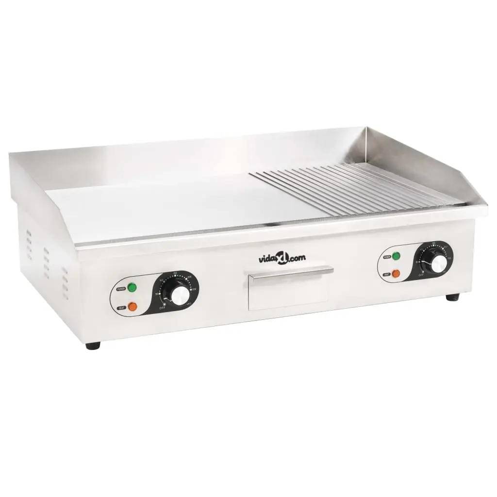 vidaXL Electric Griddle Stainless Steel 4400 W 73x51x23 cm