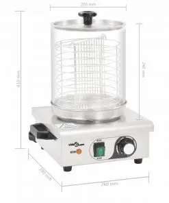 vidaXL Hot Dog Warmer Stainless Steel 450 W