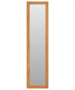 vidaXL Wall Mirror with Shelves 30x30x120 cm Solid Teak Wood