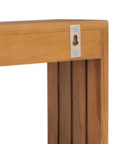 vidaXL Wall-mounted Towel Rack 35x20x35 cm Solid Teak Wood