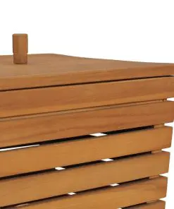 vidaXL Laundry Basket 30x30x45 cm Solid Teak Wood