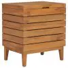 vidaXL Laundry Basket 40x30x45 cm Solid Teak Wood vidaXL Laundry Basket 40x30x45 cm Solid Teak Wood