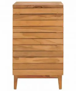 vidaXL Laundry Basket 40x40x70 cm Solid Teak Wood