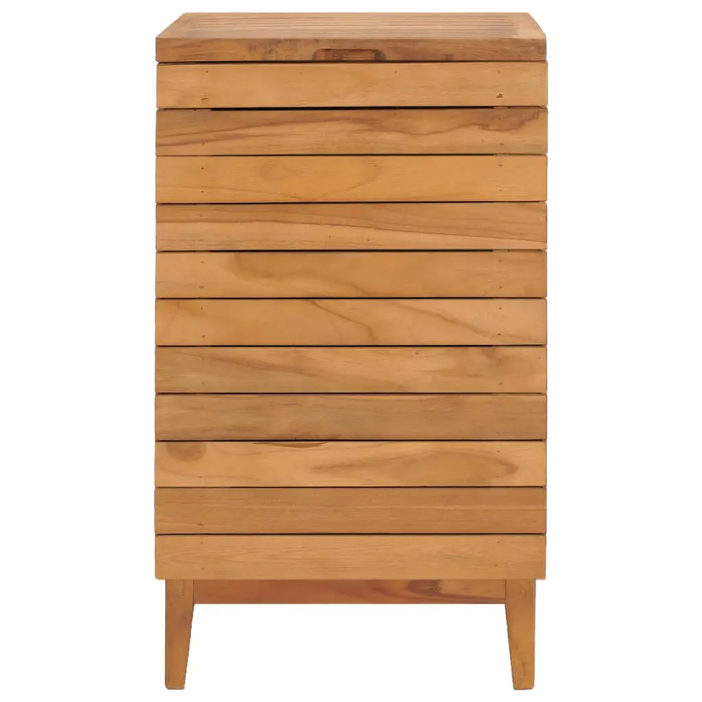 vidaXL Laundry Basket 40x40x70 cm Solid Teak Wood